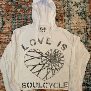 SoulCycle cropped hoodie